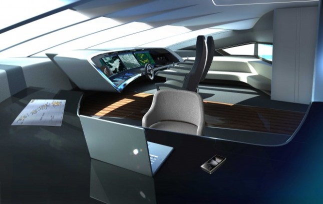Porsche Design Catamaran Yacht 40m-Porsche-Design-Catamaran-Yacht-Cockpit-665x421