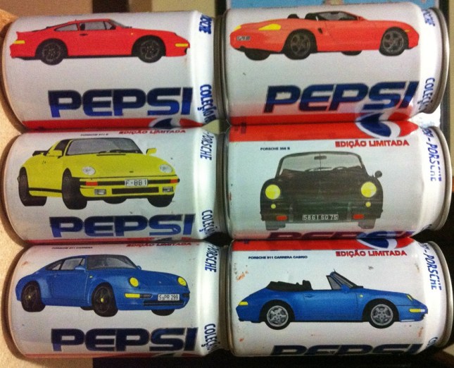 PORSCHE PEPSI CANS - SIX PACK
