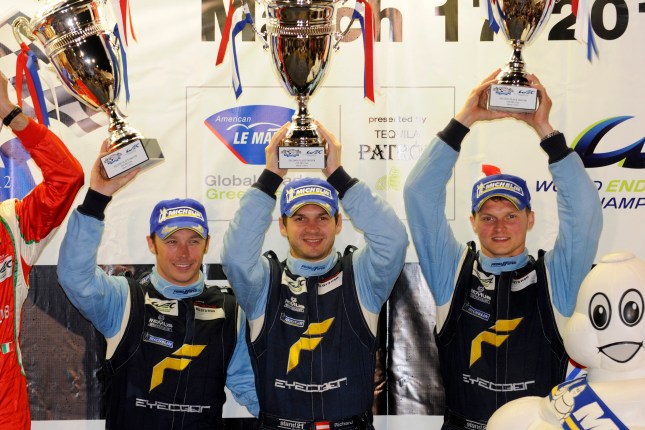 Marc Lieb (Germany), Richard Lietz (Austria) and Patrick Pilet (France)