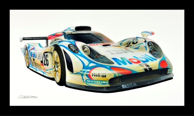 Last victory at Le Mans in 1998 for Porsche 911 GT 1 number 26, 911 GT1 1998 - 200 mimited pcs