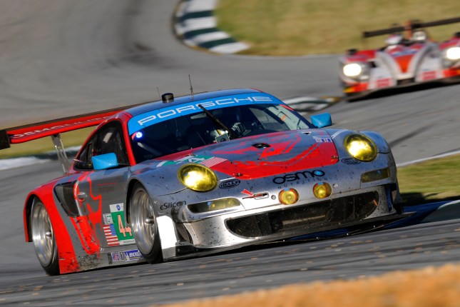 2012 ALMS - Petit Le MansPorsche 911 GT3 RSR, Flying Lizard Motorsports: Marco Holzer, Seth Neiman, Nick Tandy