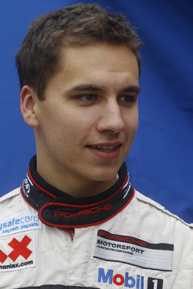 Porsche junior driver Klaus Bachler, 21, of Unzmarkt, Austria