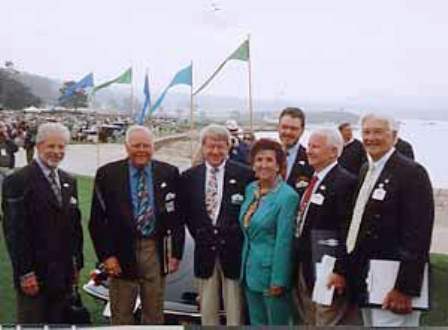 lse Nädele Porsche Club Coordinator and Pebble Beach Concours de Elegance judges left to right Dennis Frick, Bruce Anderson, Dale Miller, Mark Smedley, Weldon Scrogham, and Kirby Hollis. Source: Bruce Anderson's Blogspot