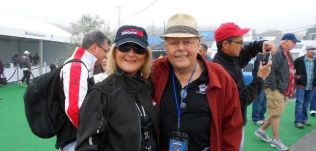 Bruce Anderson and me at Rennsport IV, Laguna Seca, Mazda raceway, Monterey, California the weekend of October 14 – 16, 2011