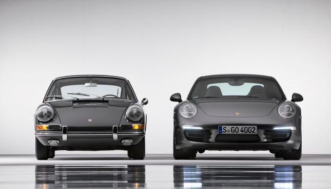 Porsche 911 Carrera 4S Coupé and Porsche 911 2.0 Coupé (Model Year 1964)