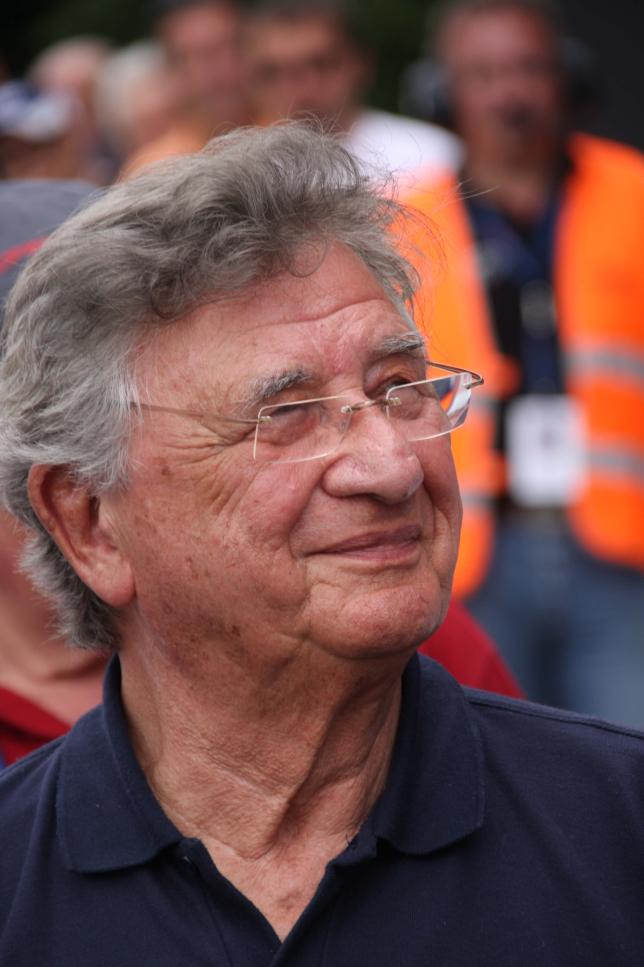 Porsche works driver Hans Herrmann turns 85.