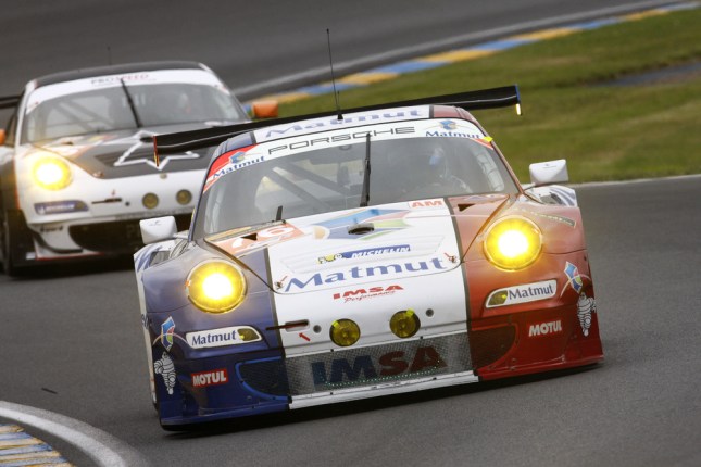 Porsche 911 GT3 RSR, IMSA Performance Matmut, Raymond Narac, Christophe Bourret, Jean-Karl Vernay