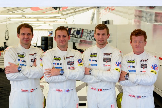 Richard Lietz, Nick Tandy, Michael Christensen, Patrick Long (l-r)