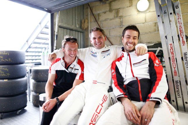 Porsche 911 RSR, Porsche Team Manthey: (l-r) Patrick Pilet, Richard Lietz, Frederic Makowiecki