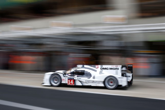 Porsche 919 Hybrid, Porsche Team: Romain Dumas, Neel Jani, Marc Lieb, during the 2014 Le Mans 24 hours test day, on June 1st 2014, at Le Mans circuit, France. Photo Florent Gooden / DPPI