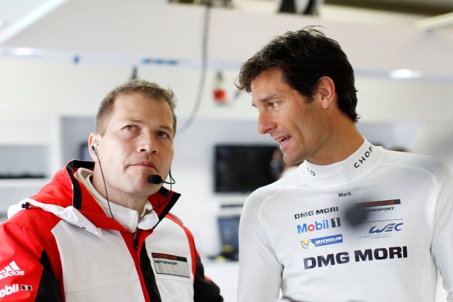 Porsche Team: Andreas Seidl, Mark Webber