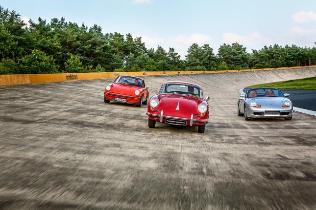 Tyre tests for classic Porsche cars: 356, 911 Carrera G-Modell, first generation Boxster