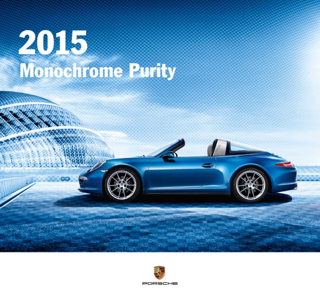 The Porsche Calendar 2015 “Monochrome Purity” Cover